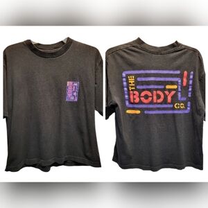 Vintage The Body Co. Black Graphic Cutoff T-Shirt - Size M